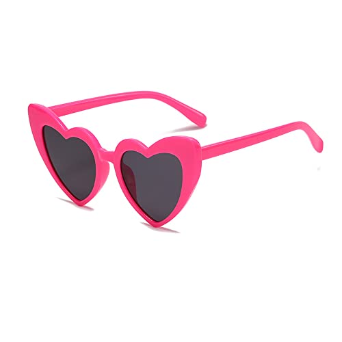 Ridering Women Fashion Goggle Heart Sunglasses Vintage Love Heart Shaped Sunglasses Cat Eye Mod Style Style Retro Glasses