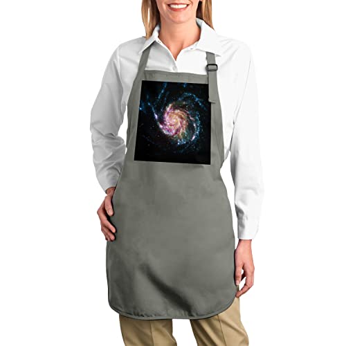 Tablier cuisine gris M101 Galaxie du Moulinet imprimé espace