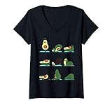 Photo Gallery donna avocado yoga for back pain maglietta con collo a v Photo Gallery donna avocado yoga for back pain maglietta con collo a v