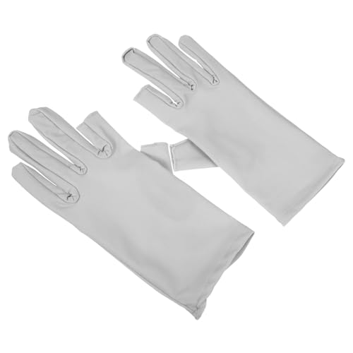 Ipetboom Open Finger Gloves Uv Protective Breathable Half Finger Driving Gloves for Summer