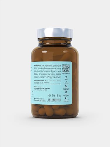 Spacegarden – 60 Magnesium Glycinat Kapseln – Hochdosiert & gut verträglich – 400 mg Magnesium Glycinat & 72 mg Magnesium pro Kapsel – Muskel & Entspannung-Unterstützend, Vegan