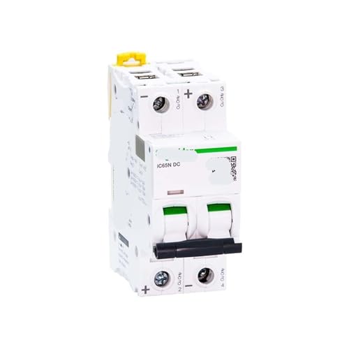 Disjoncteur miniature iC65N DC 2P C 20A A9N18220 pour circuit continu