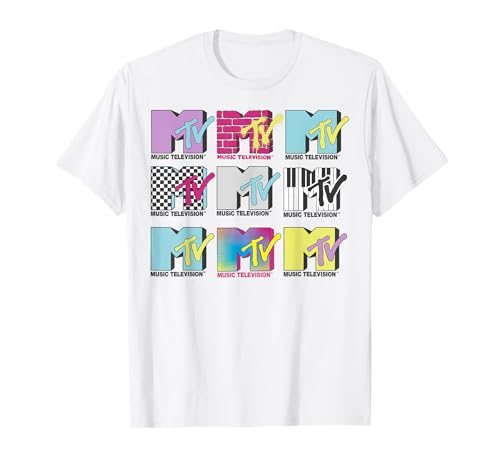 MTV Logo Stack Style Graphic T-Shirt T-Shirt