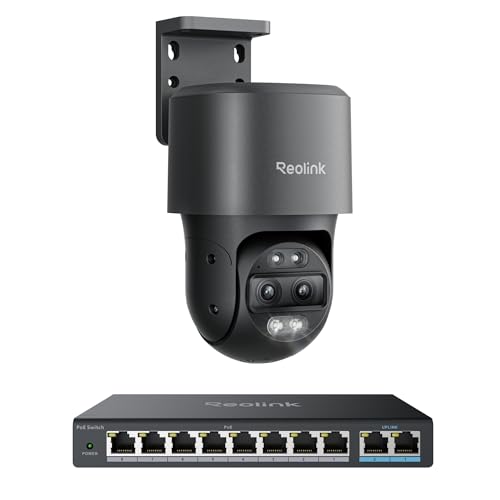 Cámara PoE TrackMix 4K con doble lente y zoom inteligente para vigilancia total