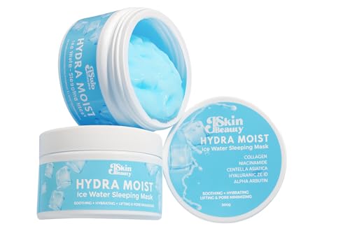 J Skin Beauty HYDRA MOIST Ice Water Sleeping Mask, 300g Fast absorbing.With cooling effect