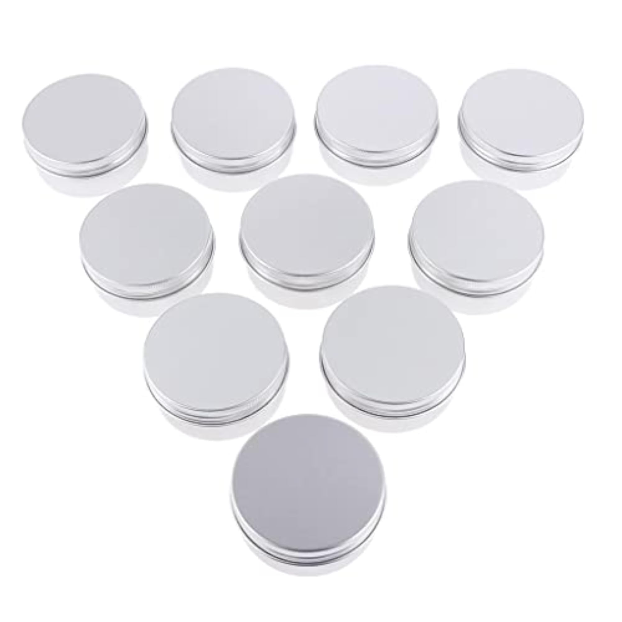 20Pcs Round Aluminum Tin Jar Cosmetic Empty Cream Container