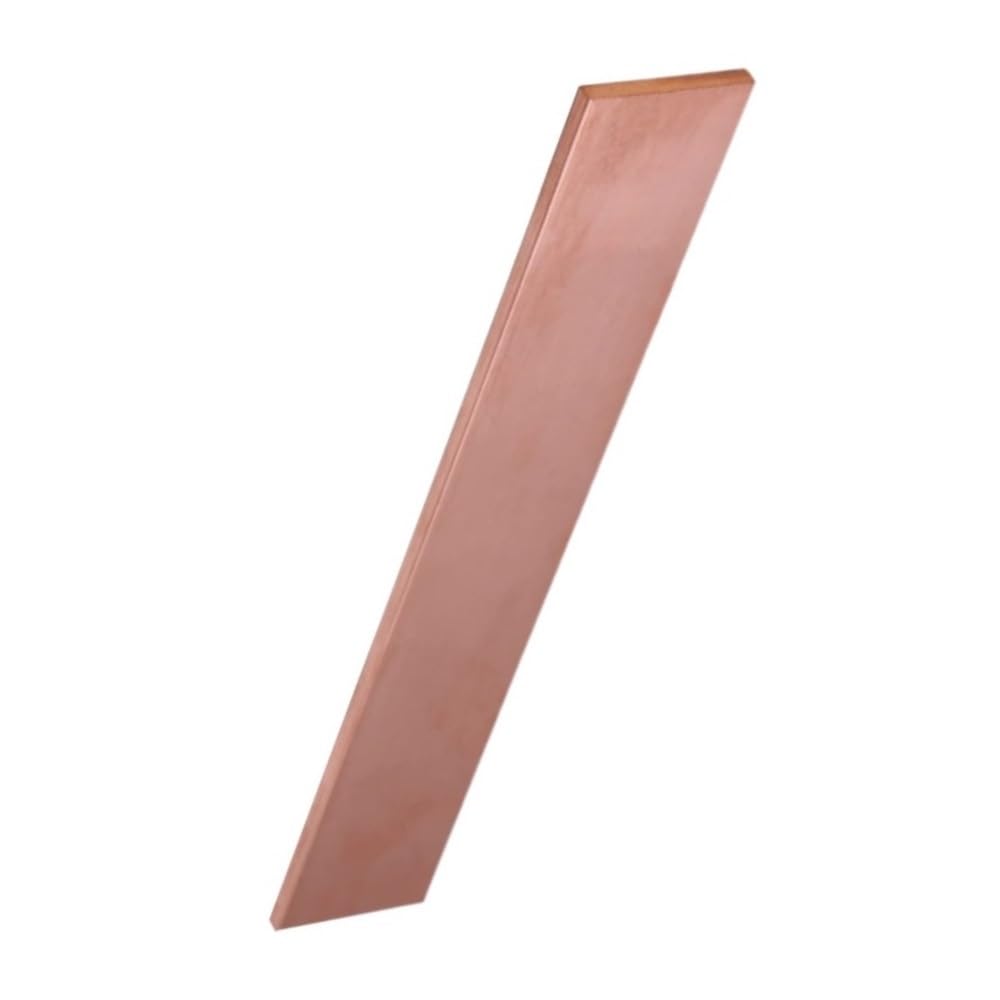 Płaski pręt z czystej miedzi, Płaski pręt T2 z czerwonej miedzi, wiele rozmiarów, długość 500 mm(5x12x500mm)