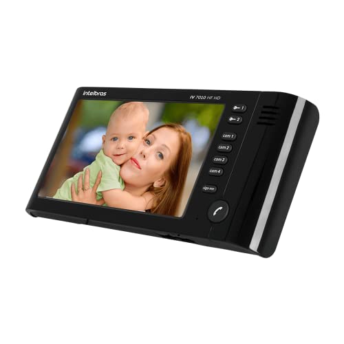 Campainha Vídeo porteiro intelbras IV 7010 HF HD Preto