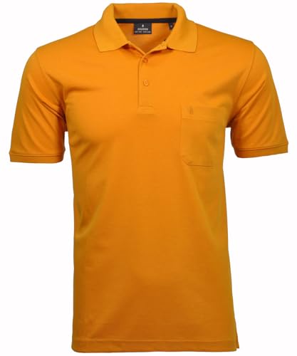Ragman Herren Kurzarm Softknit Poloshirt XL Mais