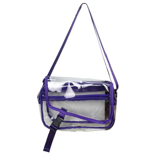 Sac à bandoulière transparent imperméable à sangle ajustable pour sport