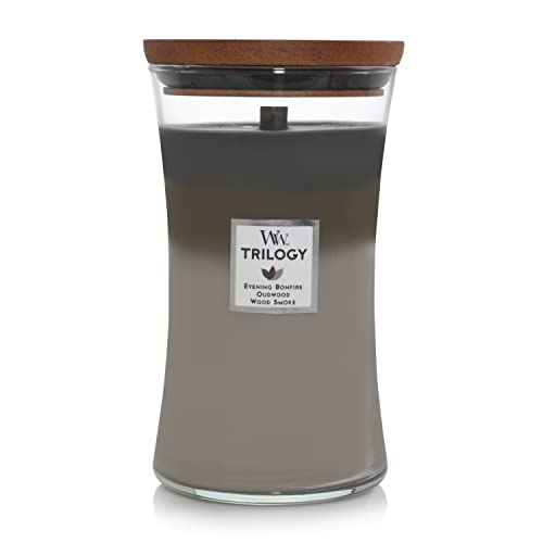 WoodWick Large Hourglass Candle, Cozy Cabin, 21.5 oz