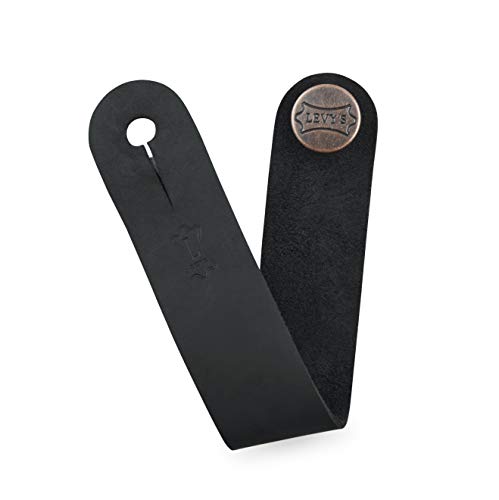 Levy’s Leathers MM18CH-BLK Accessoires – Adaptateur de sangle en cuir – Noir - Les Beatles, Paul McCartney, John Lennon, RIngo Starr, George Harrison Levy's Leathers MM18CH-BLK Accessoires - Adaptateur de sangle en cuir - Noir