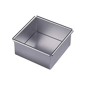Square Cheesecake Pan with Removable Bottom (6” x 6” x 3”)