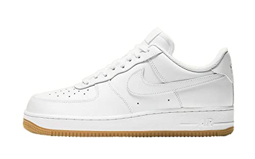 Nike Men's Air Force 1 Low '07 Shoe, White/White-gum Light Brown, 11.5
