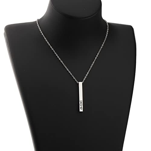 PLITI Numerical Love Gift 143 I Love You Necklace For Boyfriend Girlfriend Couple Gift Love Jewelry4