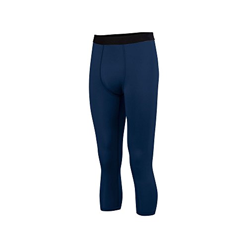 Augusta Sportswear Hyperform Compression Calf-Length Tight L NAVY