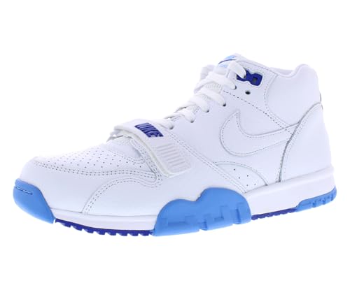 Image of Nike Mens Air Trainer 1 White /White-University Blue Size 9.5