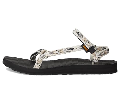 Teva Women's Original Universal Slim Sport Sandal, Archive Wings White/Black, 84