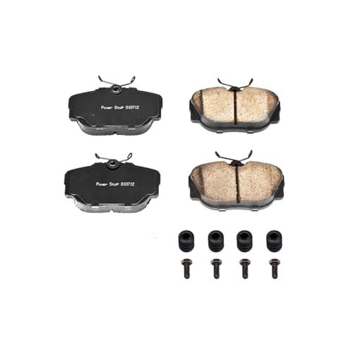 Image of PowerStop Front Brake Pads for BMW 318i 1984-85 |318i 1991 |318is 1991 |325 1986-88 |325e 1984-87 |BMW 325es 1986-87 - Z17 Ceramic Brake Pads with Installation Hardware, 17-493