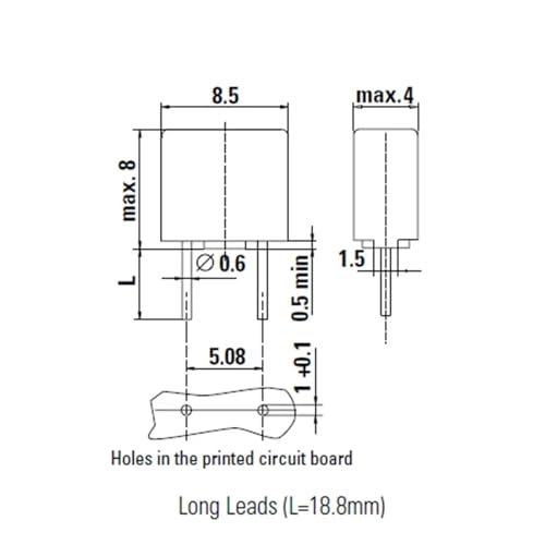 Fusible série TE5 392 T2.5A 125V haute précision pour circuits sensibles - 3
