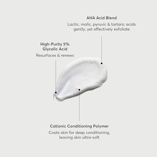 Image of Naturium The Smoother Glycolic Acid Exfoliating Body Wash, Soft & Smoothing Cleanser, 16.9 oz