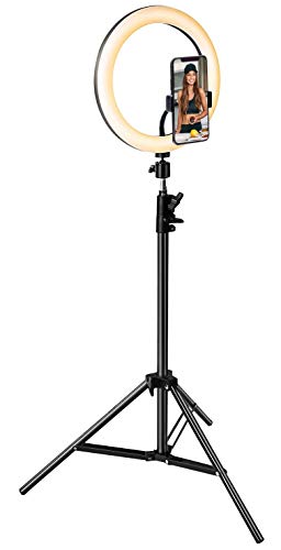 Kit Vlogging Anneau Blanc XL Bigben avec Trépied 1.6m Noir pour Vidéaste