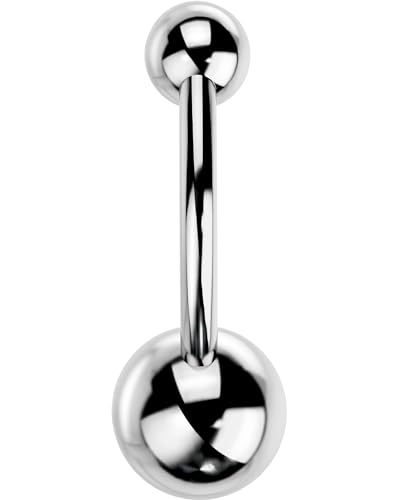 OUFER Belly Button Rings Surgical Stee, Internally Threaded Belly Rings, 14G Belly Piercing Jewelry, Belly Button Rings, Navel Piercing Jewelry For Women Men4