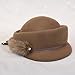 Hut Herbst Winter Frauen Plüsch Fedoras Bankett Elegantes Temperament England Berets Mode Kuppel Kurze Traufe Kappe Thanksgiving