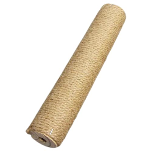 Poste rascador para gatos de madera y cuerda de yute miniatura 1