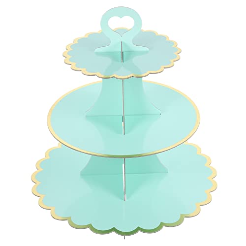 Cabilock Puesto De Postres De Papel De Soporte Para Cupcakes Soporte Decorativo Para Fiestas Catering Exhibición De Pasteles Para Celebraciones y Eventos De Mesa