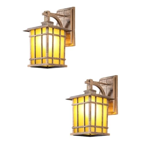 Applique murale extérieure en aluminium style vintage bronze avec abat-jour en verre E27