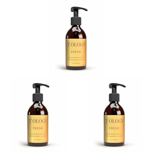 3'OLOGY Aromatherapy Body Oil With Grapefruit And Mint, 250 ml (3 paketi)