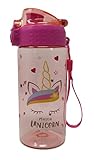 La botella antigoteo Unicorn está hecha de tritán, sin sustancias nocivas ni BPA, insípida, apta para alimentos, resistente al calor, ligera, irrompible y adecuada para bebidas frías y calientes