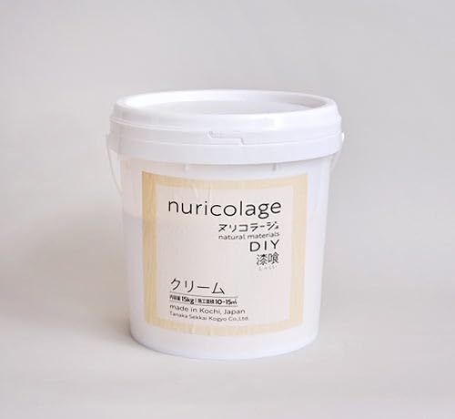 �yDIY����k���R���[�W�� �N���[�� 15kg�z��p�V�[���[1�s���� �����p���莽��i�F�F�N���[�� �{�H�ʐρF��10�`15�u�j ���{�� ���R�f�� �h��Ǎ� nuricolage cream 15KG