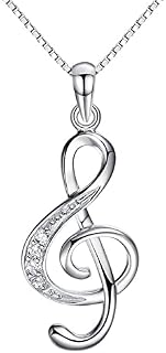 ShiQiao Spl Music Note Necklace for Women Musician Pianist Birthday Christmas Gifts for Girls Daughter Sister Best Friend Music Gifts