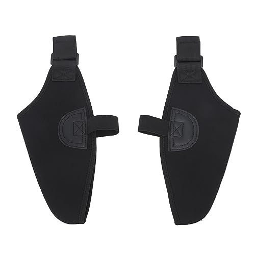Cubiertas para botas de esquí Tbest 1 par, cubiertas de zapatos de nieve cálidas, a prueba de viento, de neopreno suave e aislante para actividades al aire libre miniatura 1