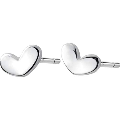 Boucles d'oreilles S925 cœur femme pour un style littéraire au quotidien