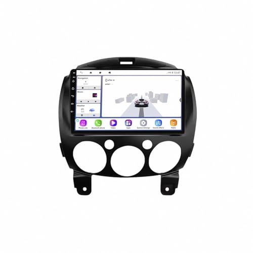Navegador GPS con pantalla táctil para Mazda 2 2007-2014 y mapas UE de 4 núcleos 1G+16G