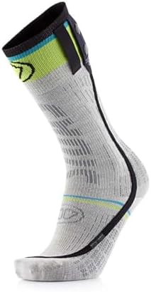 Sidas Unisex Ski Race S.E.T Heated Breathable Insulated Moisture-Wicking Thin Skiing Socks for Ski Athletes | Winter Sports