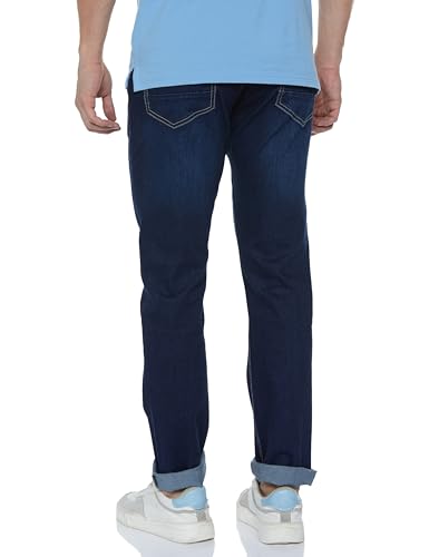 Image of Peter England Men's Regular Fit Denim Jeans for Daily Casual Wear