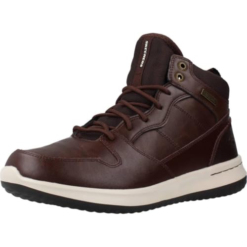 Skechers Herren Delson Selecto Klassische Stiefel, Chocolate Leather, 39 EU – Ansicht 1