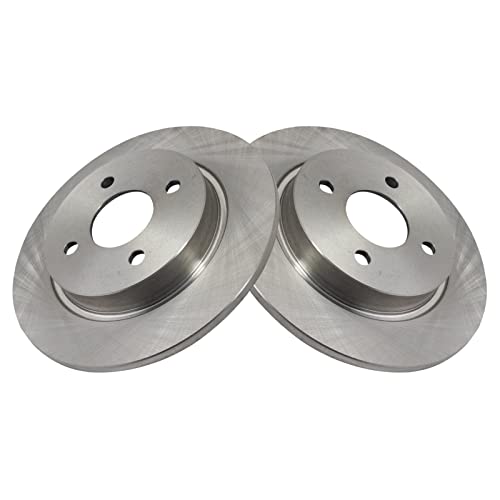 Image of TRQ Rear Brake Pad and Rotor Set Ceramic Solid Rotors | For 2018-2019 Ford EcoSport