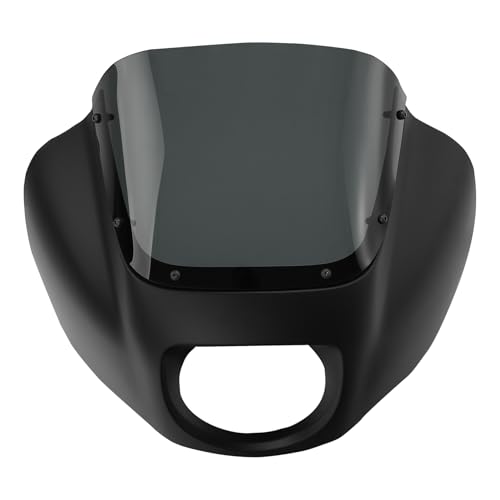 Image of Green-L Front Headlight Quarter Fairing Windshield Fit For Harley Softail Low Rider FXLR S FXLRS 2018-2025 Street Bob FXBB FXBBS 2018-2025 Softail Standard FXST 2020-2024 Black Denim