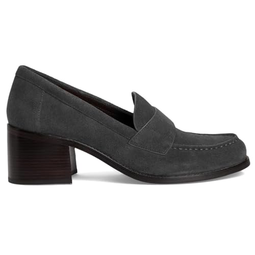 Image of SHODENSE Women Vintage Chunky Heel Loafers Pumps Platform Round Closed Toe Oxford Shoes Burnished Patent Matte Suede Slip On Dress Loafer Block Stacked Heels Office Formal Work Business 4-11 M US