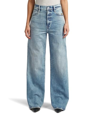Jean ample taille haute G-Star femme bleu W31 L32 : le confort qui galbe la silhouette
