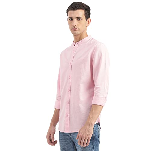 Image of UNITED COLORS OF BENETTON Men's Cotton Solid Slim Fit Shirt