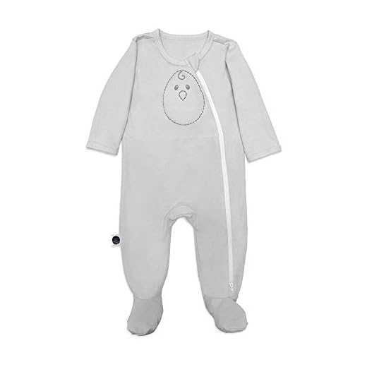Nested Bean Zen Footie PJs - Gently Weighted Footie, Baby: 6-9 Months, Cotton