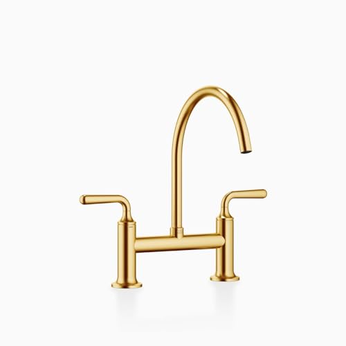 Dornbracht 2 Hole Bridge Mixer for rinsing/Profi Spray VAIA 19815809 Brushed Durabrass (23kt Gold)