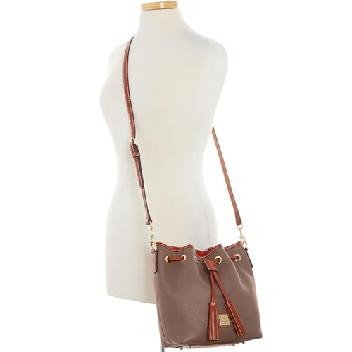 Dooney & Bourke Crossbody Bucket Bags for Women, Pebble Grain Leather Aimee Crossbody Drawstring Purse4
