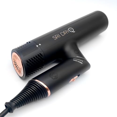 SRILabs DryQ “Smart” Hair Dryer - Super Lightweight, Foldable -